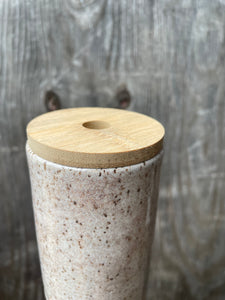 Bamboo Lidded Bloom Tumblers (Straw optional)