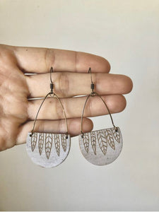 Feather Drop Earrings