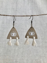 Load image into Gallery viewer, Third Eye Tassel Earrings