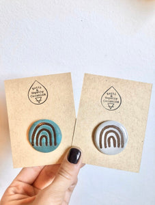 Rainbow Ceramic Pin