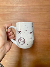 Load image into Gallery viewer, White Gold Stars Galaxy mug