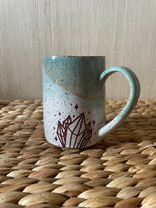 Blue Tricolor Crystal Mug