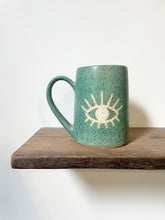 Load image into Gallery viewer, Tall Third Eye Mug Turquoise