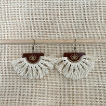 Load image into Gallery viewer, Macrame Third Eye Earrings