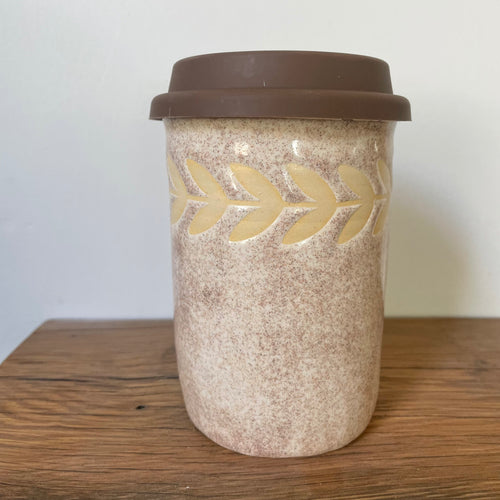 Minimalist Floral Travel Mug