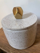 Load image into Gallery viewer, Lidded Jar Gold Knob