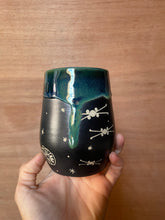 Load image into Gallery viewer, Blue/green Galaxy mug