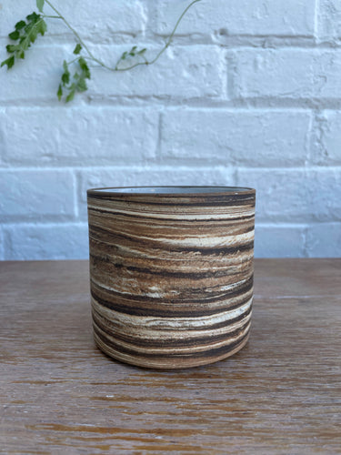 Swirled Clay Planter