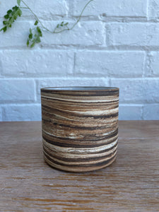 Swirled Clay Planter