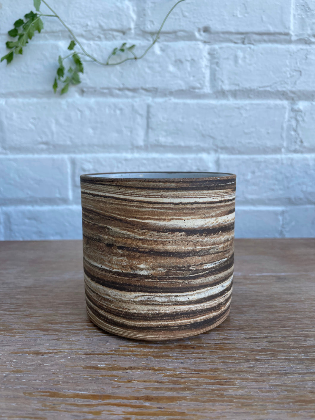 Swirled Clay Planter