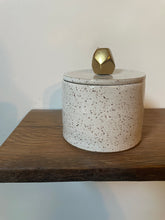 Load image into Gallery viewer, Lidded Jar Gold Knob