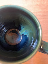 Load image into Gallery viewer, Blue/green Galaxy mug
