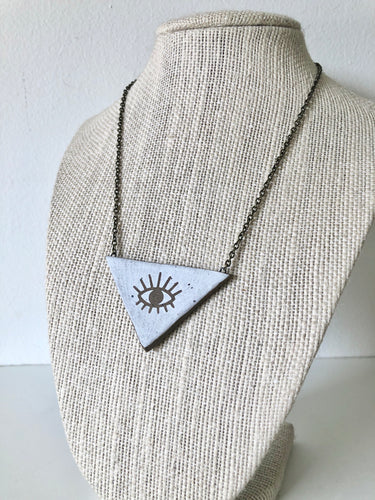 Third Eye Triangle Necklace