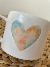 Load image into Gallery viewer, Watercolor Heart Mug