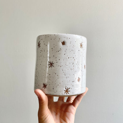 White Stars Planter