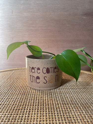 Small Here Comes the sun Planter
