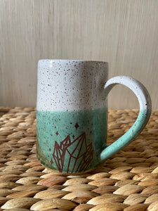 Green Tricolor Crystal Mug 1