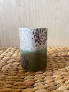 Green Tricolor Crystal Mug 2