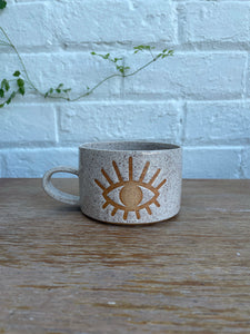 Short Third Eye Mug (Oatmeal)