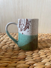 Load image into Gallery viewer, Green Tricolor Crystal Mug 2