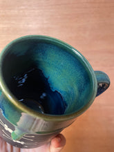 Load image into Gallery viewer, Blue/green Galaxy mug